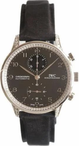 IWC Portuguese Chrono-Automatic White Gold / Black / Diamond IW3714-22 — фото часов IWC Portuguese Chrono-Automatic White Gold / Black / Diamond IW3714-22 — фото часов