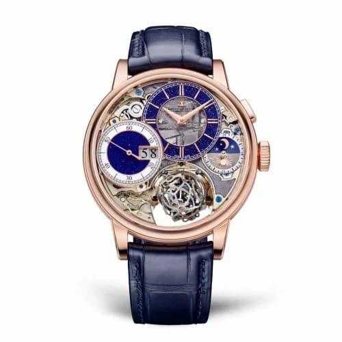 Jaeger-LeCoultre Master Grande Tradition Gyrotourbillon 3 Pink Gold / Blue 5032441