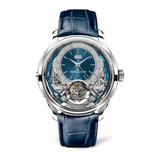 Jaeger-LeCoultre Master Grande Tradition Gyrotourbillon Westminster Perpetual White Gold / Blue 52534E1