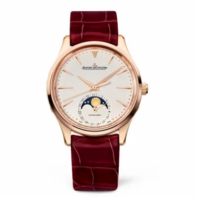 Jaeger-LeCoultre Master Ultra Thin Moon 34 Pink Gold / Eggshell / Alligator 1252520 — фото часов Jaeger-LeCoultre Master Ultra Thin Moon 34 Pink Gold / Eggshell / Alligator 1252520 — фото часов
