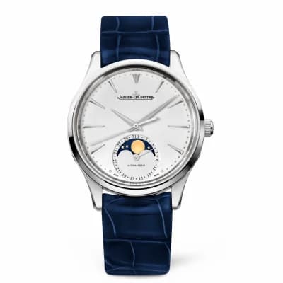 Jaeger-LeCoultre Master Ultra Thin Moon 34 Stainless Steel / Silver / Alligator 1258420 — фото часов Jaeger-LeCoultre Master Ultra Thin Moon 34 Stainless Steel / Silver / Alligator 1258420 — фото часов