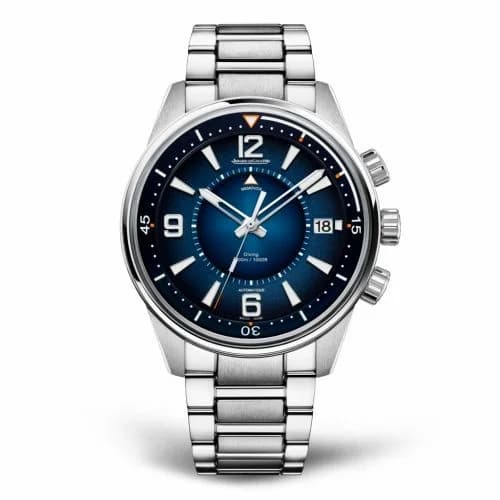 Jaeger-LeCoultre Polaris Mariner Memovox Stainless Steel / Blue / Bracelet 9038180 — фото часов Jaeger-LeCoultre Polaris Mariner Memovox Stainless Steel / Blue / Bracelet 9038180 — фото часов