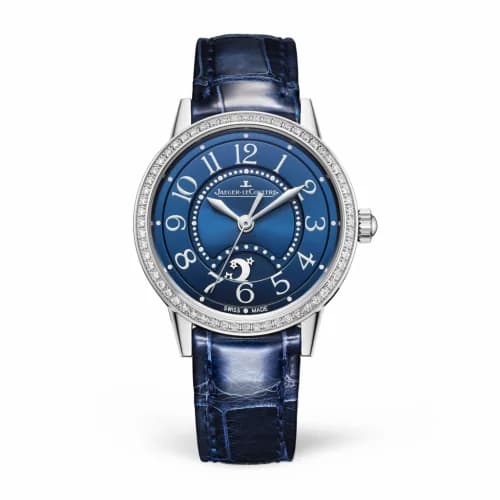 Jaeger-LeCoultre Rendez-Vous Night & Day Small Stainless Steel / Diamond / Blue / Alligator 3468480