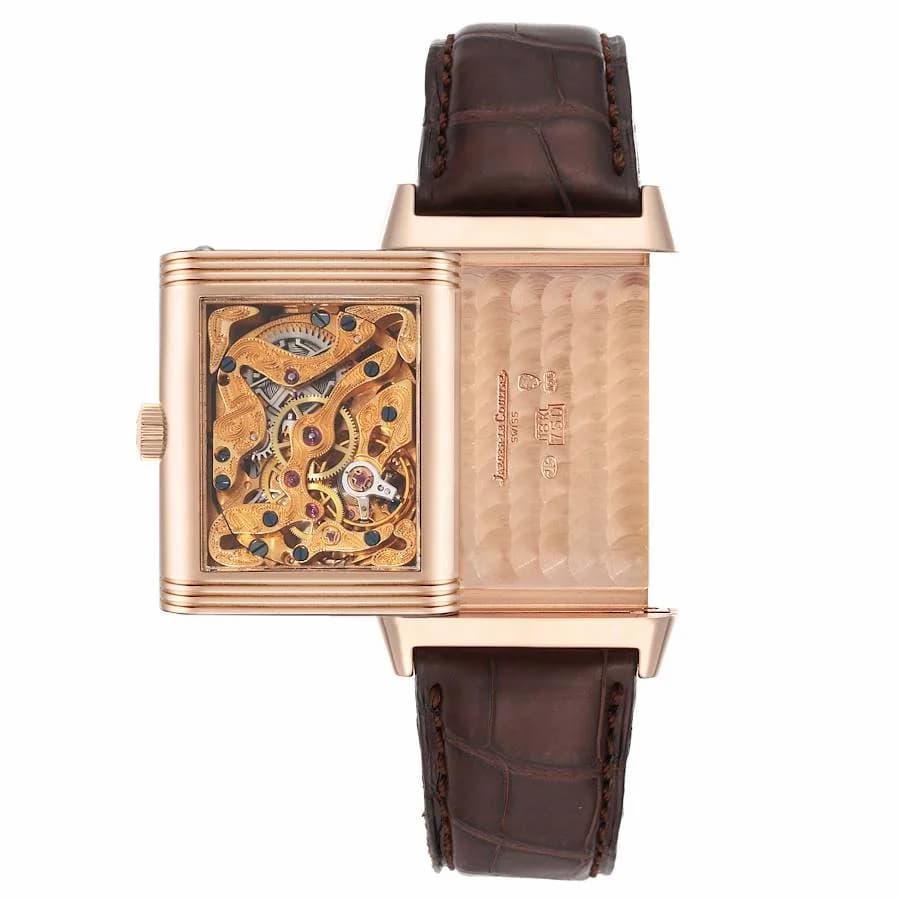 Jaeger-LeCoultre Art Deco Rose Gold Skeleton Duoface Limited Edition 270.2.62