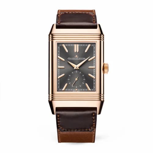 Jaeger-LeCoultre Reverso Tribute Duoface Rose Gold / Grey / Fagliano 396245J — фото часов Jaeger-LeCoultre Reverso Tribute Duoface Rose Gold / Grey / Fagliano 396245J — фото часов