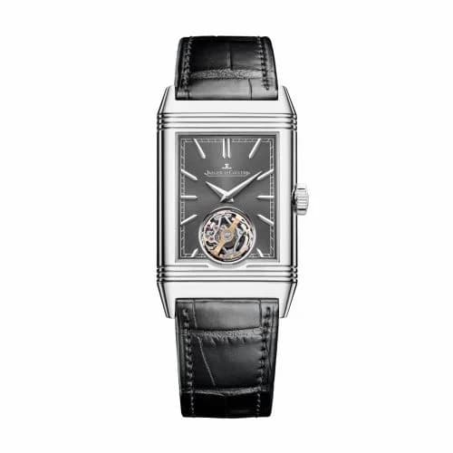 Jaeger-LeCoultre Reverso Tribute Tourbillon Stainless Steel / Grey Q392845J