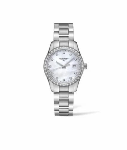 Longines Conquest Classic Quartz 34 Stainless Steel - Diamond / MOP L2.386.0.87.6