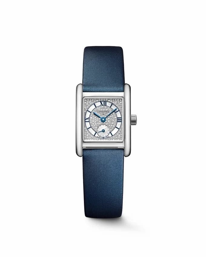 Longines Mini Dolcevita 21.5 Quartz Stainless Steel / Snow-Set Diamond L5.200.4.87.2