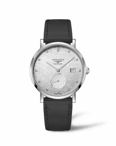 Longines Elegant Collection Small Second 39 Stainless Steel / Silver - Linen L4.812.4.77.2