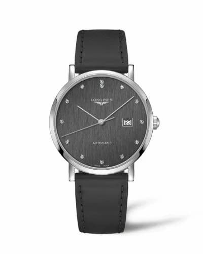 Longines Elegant Collection Automatic 41 Stainless Steel / Anthracite - Diamond L4.911.4.78.2