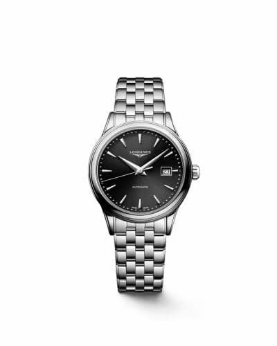 Longines Flagship 30 Stainless Steel / Black / Bracelet L4.374.4.59.6