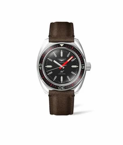 Longines Ultra-Chron Diver Stainless Steel / Black / Strap L2.836.4.52.2
