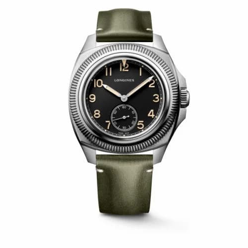 Longines Pilot Majetek / Calf Green L2.838.4.53.2