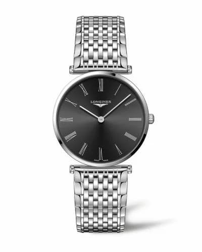 Longines La Grande Classique 38 Stainless Steel / Black - Roman / Bracelet L4.866.4.51.6