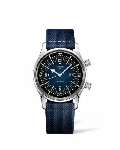 Longines Legend Diver 36 Stainless Steel / Blue / Strap L3.374.4.90.2