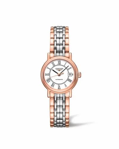 Longines Presence 25.5 Automatic PVD Red / White - Roman / Bracelet L4.321.1.11.7