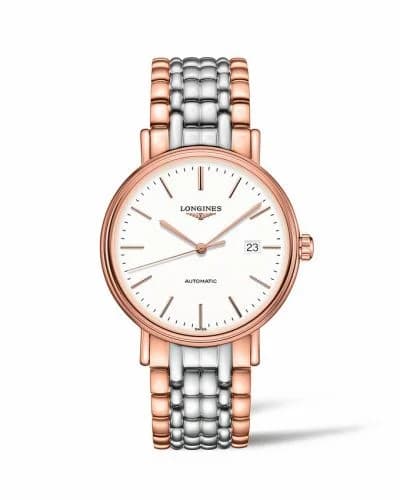 Longines Presence 40 Automatic PVD Red / White / Bracelet L4.922.1.12.7