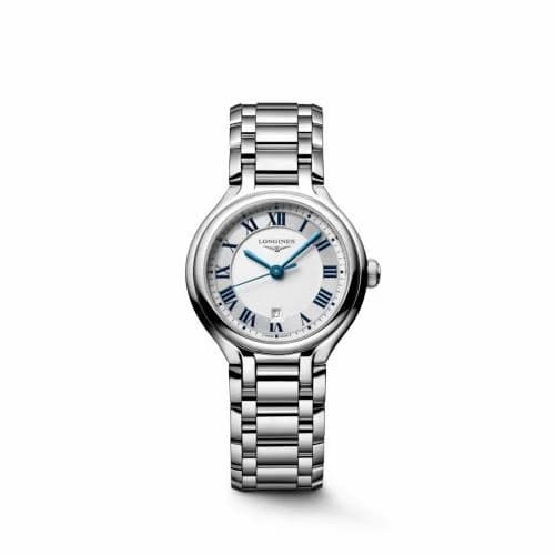 Longines PrimaLuna 30 Stainless Steel / Silver - Roman / Bracelet L8.142.4.71.6
