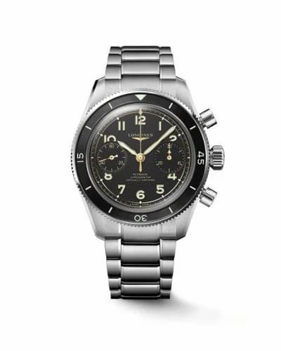 Longines Spirit Chronograph Flyback 39.5 Stainless Steel / Black / Bracelet L3.721.4.53.6