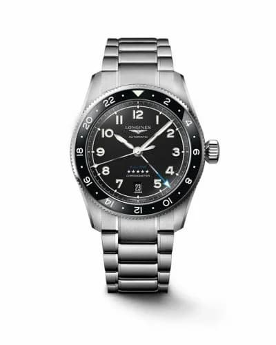 Longines Spirit Zulu Time 39 Stainless Steel / Black / Bracelet L3.802.4.53.6
