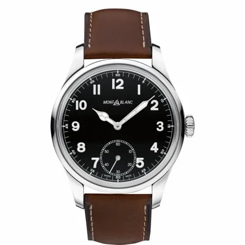 Montblanc 1858 Manual Small Second Stainless Steel / Black 112638 — фото часов Montblanc 1858 Manual Small Second Stainless Steel / Black 112638 — фото часов