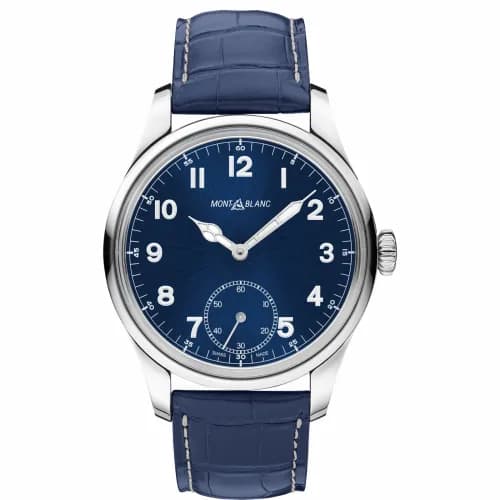 Montblanc 1858 Manual Small Second Stainless Steel / Blue 113702 — фото часов Montblanc 1858 Manual Small Second Stainless Steel / Blue 113702 — фото часов