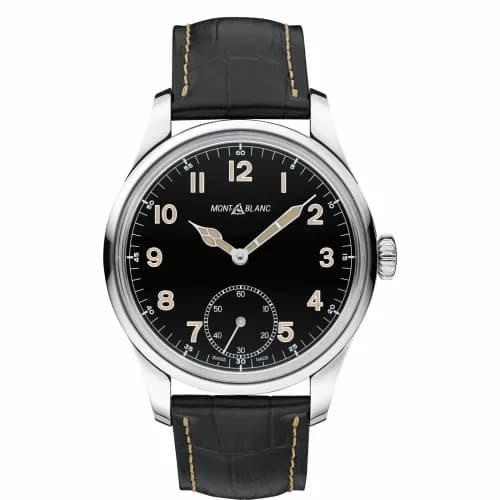 Montblanc 858 Manual Small Second Stainless Steel / Black 113860 — фото часов Montblanc 858 Manual Small Second Stainless Steel / Black 113860 — фото часов