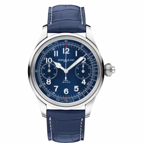 Montblanc 1858 Chronograph Tachymeter Limited Edition Stainless Steel 114086 — фото часов Montblanc 1858 Chronograph Tachymeter Limited Edition Stainless Steel 114086 — фото часов