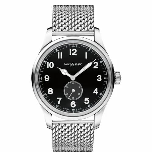 Montblanc 1858 Automatic Small Second Stainless Steel / Black 115074 — фото часов Montblanc 1858 Automatic Small Second Stainless Steel / Black 115074 — фото часов