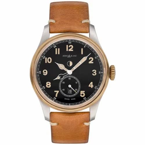 Montblanc 1858 Automatic Dual Time Stainless Steel / Bronze / Black 116479