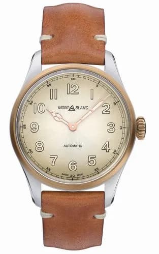 Montblanc 1858 Automatic 40 Stainless Steel / Bronze / Champagne / Calf 119065 — фото часов Montblanc 1858 Automatic 40 Stainless Steel / Bronze / Champagne / Calf 119065 — фото часов