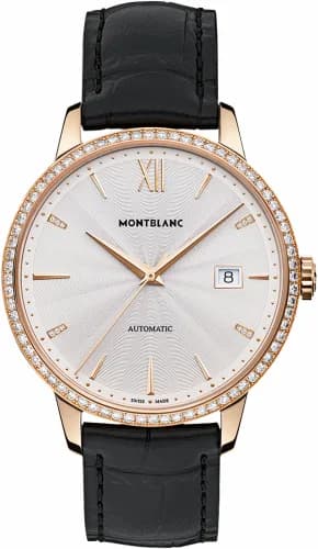 Montblanc Heritage Spirit Date Automatic 39mm Red Gold Guilloche Diamond 113706 — фото часов Montblanc Heritage Spirit Date Automatic 39mm Red Gold Guilloche Diamond 113706 — фото часов
