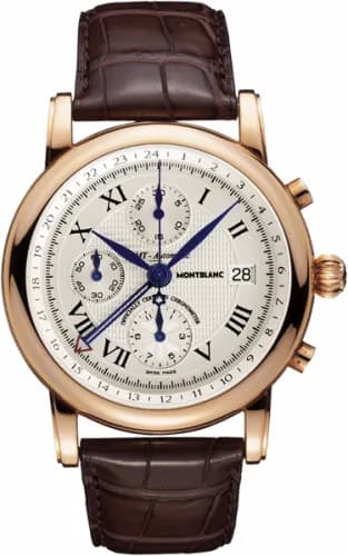 Montblanc Star Traditional Chronograph GMT Automatic Red Gold 101638 — фото часов Montblanc Star Traditional Chronograph GMT Automatic Red Gold 101638 — фото часов