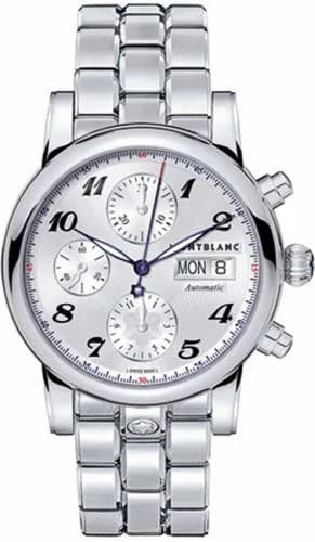 Montblanc Star Traditional Chronograph Automatic Silver / Bracelet 106468 — фото часов Montblanc Star Traditional Chronograph Automatic Silver / Bracelet 106468 — фото часов