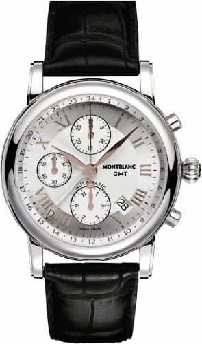 Montblanc Star Roman Chronograph GMT Automatic Silver 36967
