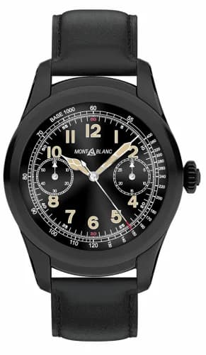 Montblanc Summit Stainless Steel / PVD / Black Calfskin 117538