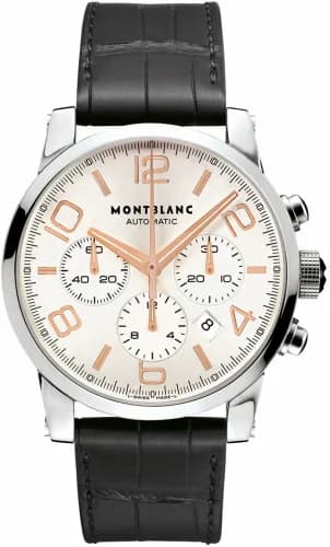 Montblanc Timewalker Chronograph Automatic Silver / Red Gold Numerals 101549 — фото часов Montblanc Timewalker Chronograph Automatic Silver / Red Gold Numerals 101549 — фото часов