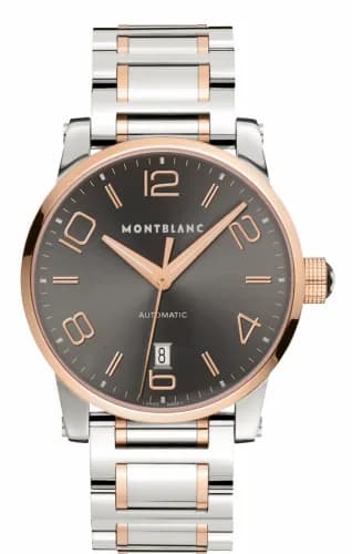 Montblanc TimeWalker Date Automatic 39 Two Tone Red / Bracelet 106501 — фото часов Montblanc TimeWalker Date Automatic 39 Two Tone Red / Bracelet 106501 — фото часов