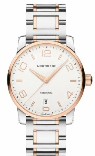 Montblanc TimeWalker Date Automatic 39 Two Tone Red / White / Bracelet 110329 — фото часов Montblanc TimeWalker Date Automatic 39 Two Tone Red / White / Bracelet 110329 — фото часов