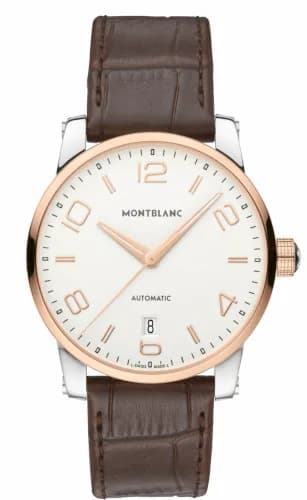 Montblanc TimeWalker Date Automatic 39 Two Tone Red / Silver 110330 — фото часов Montblanc TimeWalker Date Automatic 39 Two Tone Red / Silver 110330 — фото часов