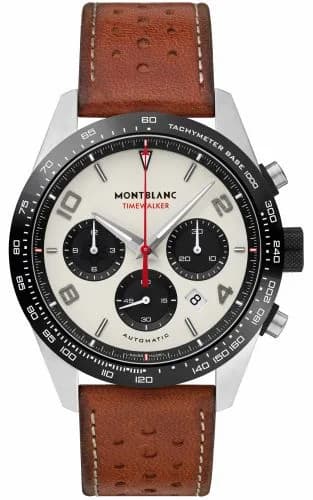Montblanc Timewalker Manufacture Chronograph Stainless Steel / Panda / Calf 118488 — фото часов Montblanc Timewalker Manufacture Chronograph Stainless Steel / Panda / Calf 118488 — фото часов