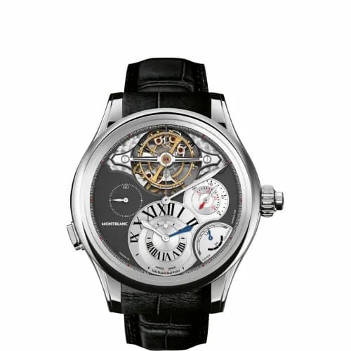 Montblanc ExoTourbillon Chronographe White Gold / Grey 109150 — фото часов Montblanc ExoTourbillon Chronographe White Gold / Grey 109150 — фото часов