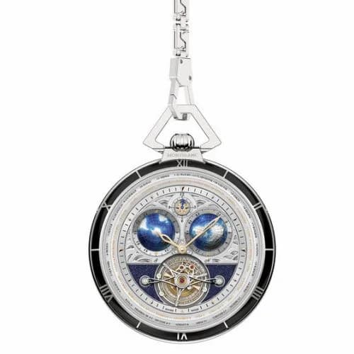 Montblanc Tourbillon Cylindrique Geospheres Pocket Watch 112586