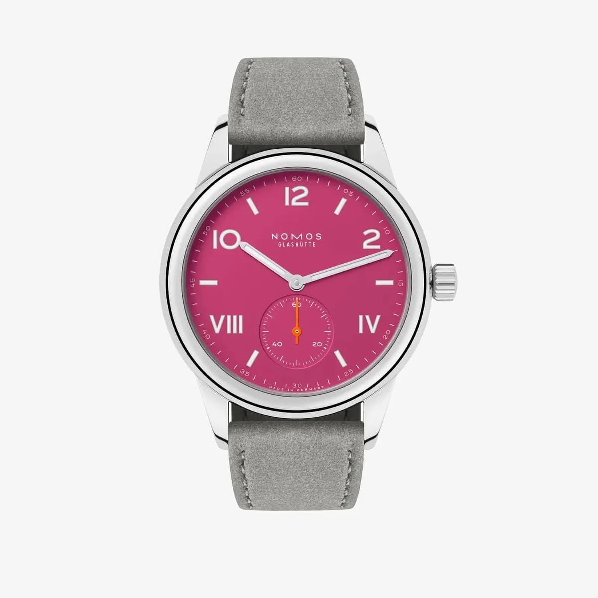 Nomos Glashütte Club Campus 36 Deep Pink / Open Case Back 711.GB