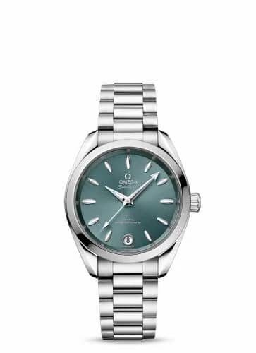 Omega Seamaster Aqua Terra 150M Master Chronometer 34 Stainless Steel / Lagoon Green / Bracelet 220.10.34.20.10.001
