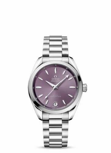 Omega Seamaster Aqua Terra 150M Master Chronometer 34 Stainless Steel / Lavender / Bracelet 220.10.34.20.10.002
