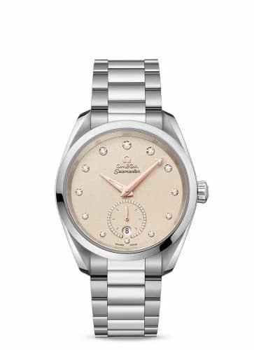 Omega Seamaster Aqua Terra 150M Master Chronometer Small Seconds 38 Stainless Steel / Sand - Diamond / Bracelet 220.10.38.20.59.001