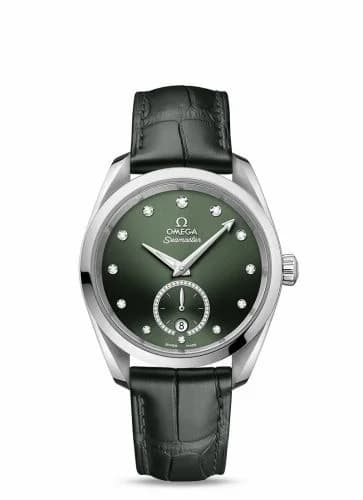 Omega Seamaster Aqua Terra 150M Master Chronometer Small Seconds 38 Stainless Steel / Green - Diamond / Alligator 220.13.38.20.60.001