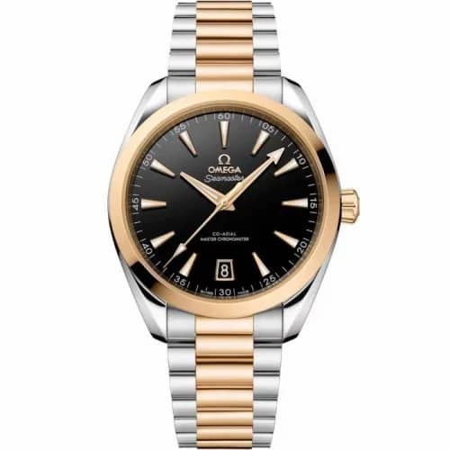 Omega Seamaster Aqua Terra 150M Master Chronometer 41 Stainless Steel - Moonshine Gold / Black / Bracelet 220.20.41.21.01.001