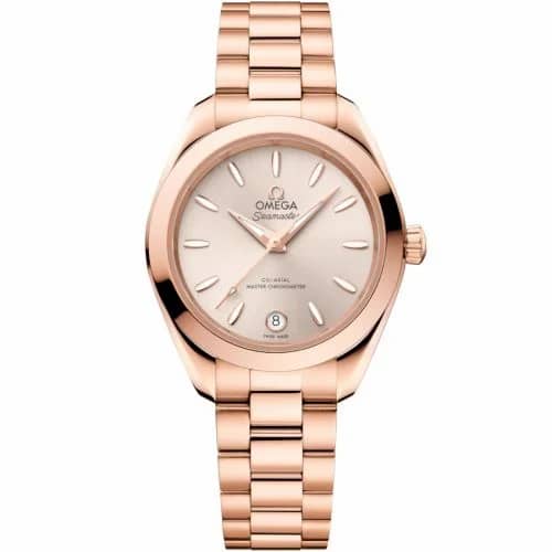 Omega Seamaster Aqua Terra 150M Master Co-Axial 30 Sedna Gold / Linen / Bracelet 220.50.30.20.09.001